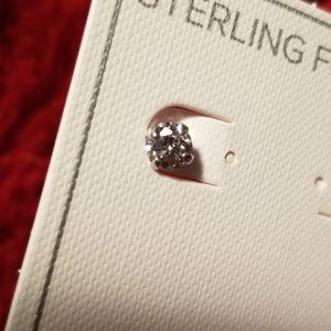 Sterling Forever CZ stud earrings
